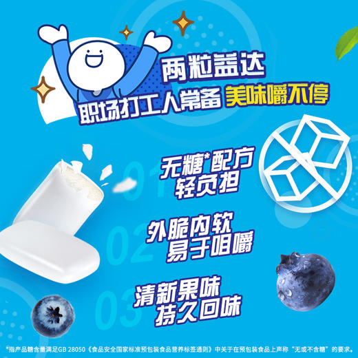 益达木糖醇沁香蓝莓味40粒装 商品图3