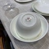 HANKOOK韩国进口骨瓷餐具绿色婚纱6人组釉下彩饭碗小蝶深盘汤碗 商品缩略图3