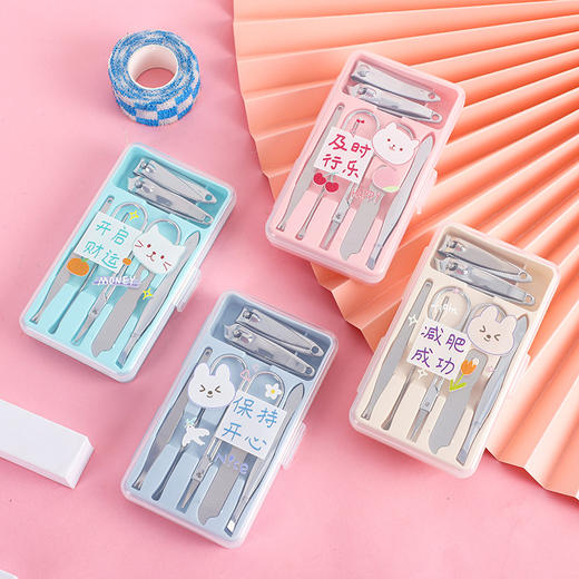 【网红卡通不锈钢指甲剪套装7件套】修脚刀美容钳美甲修甲全，贴心选择，尽显专业态度，让你的手脚都一样完美。 商品图8