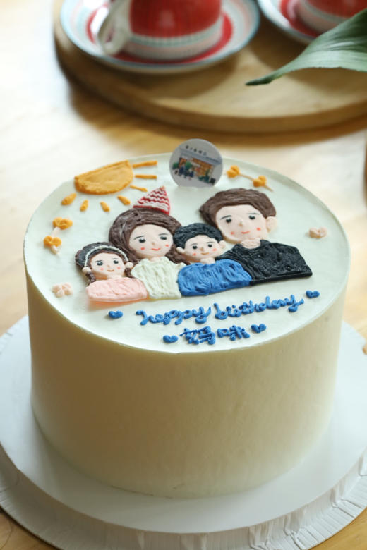 手绘温馨一家四口 商品图3