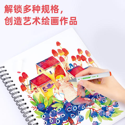 得力70812-12色、24色、36色、48色易洗水性三角杆马克笔 商品图4