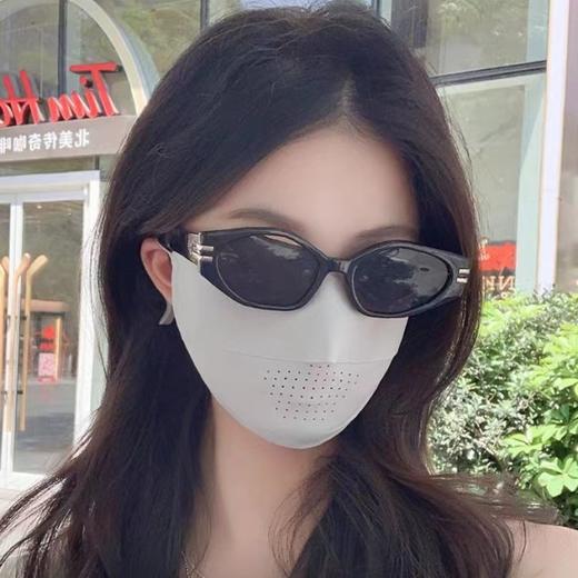 【买一送一！冰丝立体无痕防晒口罩】肤感冰凉全脸防晒，柔软轻薄修饰脸型，吸湿排汗口鼻透气，夏季爆款护眼角防紫外线防晒口罩夏日粉丝专属 商品图3