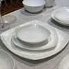 HANKOOK韩国进口骨瓷餐具绿色婚纱6人组釉下彩饭碗小蝶深盘汤碗 商品缩略图1