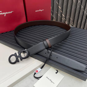 夏季特惠💰350 菲拉格慕男士腰带 精品铜扣 带身宽3.4cm 款式大方 上身效果时尚 码数可以裁剪