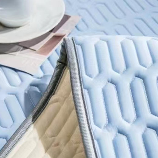 【紫韵家纺 】冰丝抑菌凉感乳胶席 夏日亲肤凉感冰丝乳胶凉席枕套三件套 ZY-LJ1568 商品图3