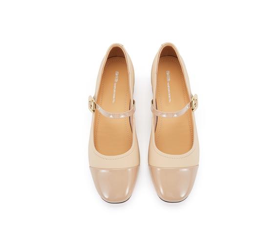 西村名物2023年秋季新款低粗跟包头小香风法式晚风单鞋玛丽珍高级感X23CE34651 商品图3