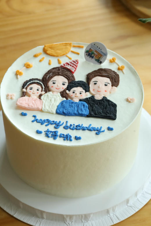 手绘温馨一家四口 商品图2