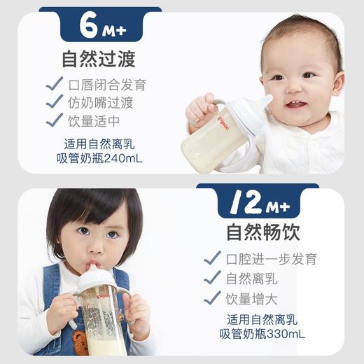 【满49元包邮】贝亲自然离乳重力球吸管PPSU奶瓶 商品图7