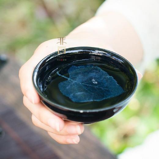 非白造物丨冰蓝木叶天目盏 斗笠杯 禅定杯 茶盏 主人杯 品茗杯 茶杯 建盏 壶承 杯垫 茶壶 多款可选 商品图10