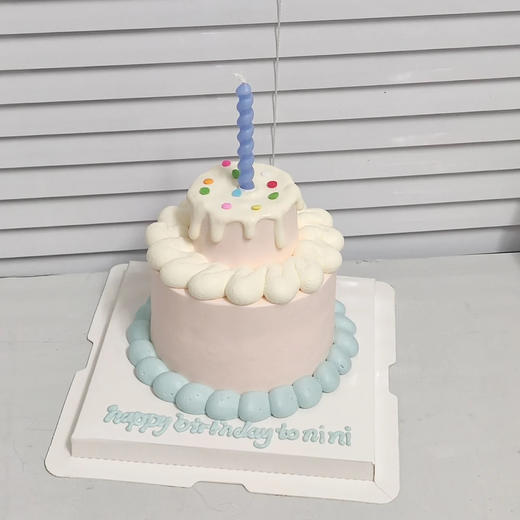 4+2英寸马卡龙色ins风小蛋糕（百分百进口动物奶油） 商品图0