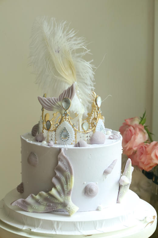 浅紫色鱼尾皇冠 商品图0