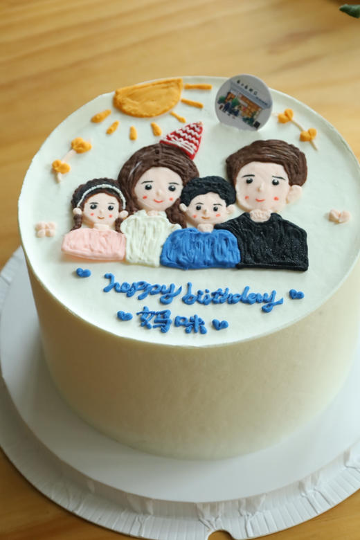 手绘温馨一家四口 商品图1