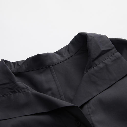 谜底收腰显瘦衬衫女2023夏新款合体七分袖翻领时尚上衣235MC6021 商品图3