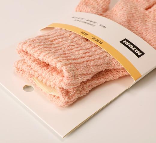 去角质弹力洗浴手套 丝柔款 粉色/蓝色 商品图2