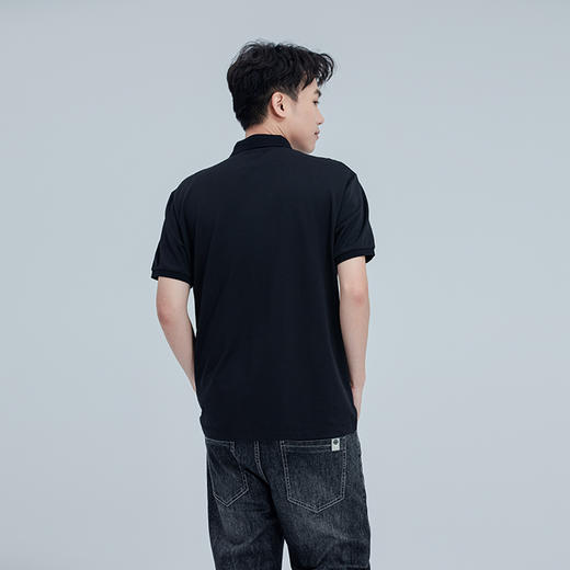 HX 夏季翻领短袖T恤桑蚕丝面料Y102320167101 商品图2