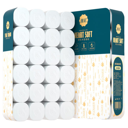 漫花纸巾 原木大卷筒纸 整提实惠装五层加厚卷纸家用卫生纸 商品图1