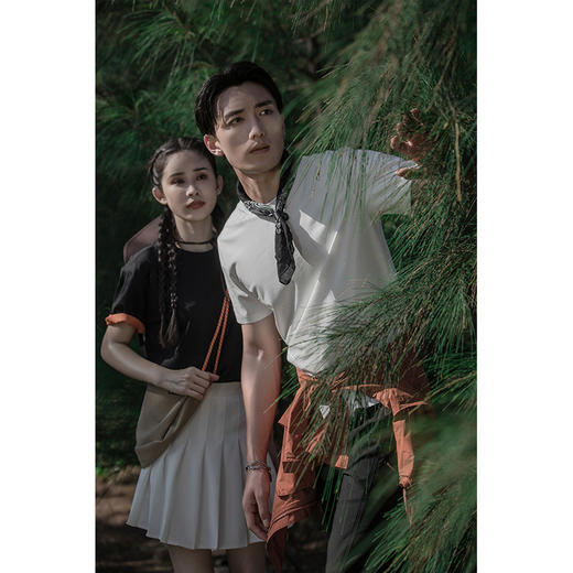 【断码清仓】HX 夏季圆领短袖T恤S102320825101/02 商品图3