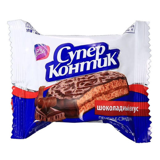 （超值精选）俄罗斯进口康吉巧克力三明治饼干50g 商品图0