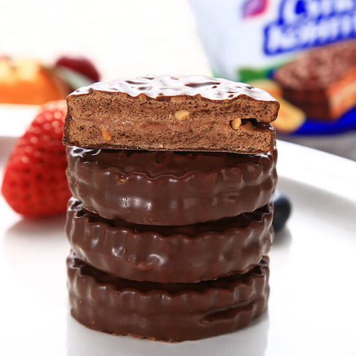（超值精选）俄罗斯进口康吉巧克力三明治饼干50g 商品图4