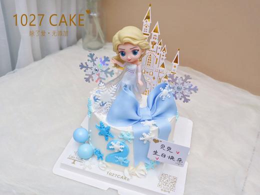 1027CAKE | 翻糖蝴蝶结  冰雪奇缘主题 爱莎蛋糕 商品图2