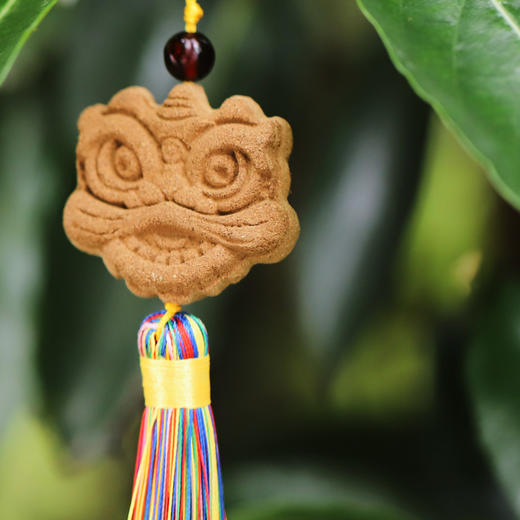 手作醒狮香牌 | 十种植物配方。随身携带小挂件香囊可放苍术艾叶石菖蒲白豆蔻广藿香丁香佩兰甘草香薷薄荷 商品图2