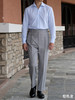 Vitale Barberis Canonico Supersonic 浅灰色强捻抗皱初剪羊毛意式工艺裤装 商品缩略图5