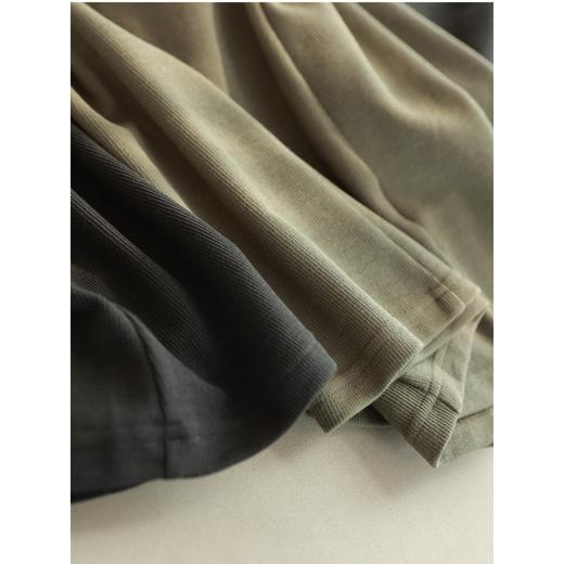 黛唯梵【夏日轻盈搭配必备！】上新流行冰丝罗纹棉短袖PoPo领连衣裙，简约显瘦A字型剪裁，遮肚又大肚白领必备！ 商品图4