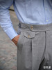 Vitale Barberis Canonico Supersonic 浅灰色强捻抗皱初剪羊毛意式工艺裤装 商品缩略图6