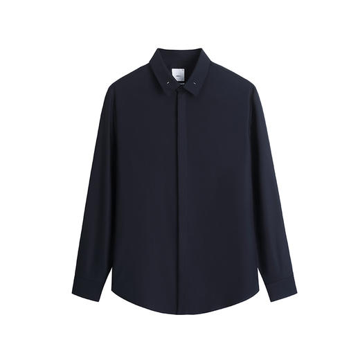 HIM漢崇 男士斯文修身衬衫日常通勤商务正装舒适长袖衬衣2026春季 商品图4