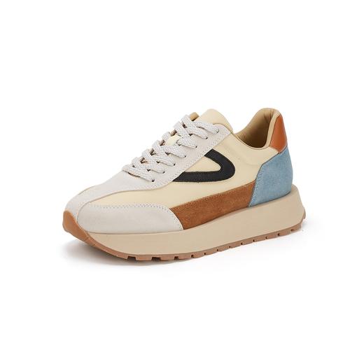 westory2023秋季新款休运动底圆头百搭小白鞋老爹鞋S23CM73401 商品图2