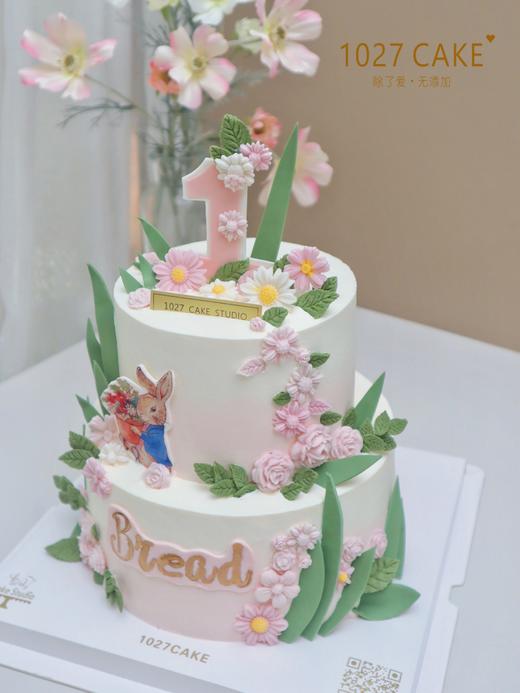 1027CAKE | 双层 森系田园风 彼得兔 周岁 商品图1