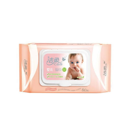 洁柔面子婴儿口手湿巾80片 商品图0