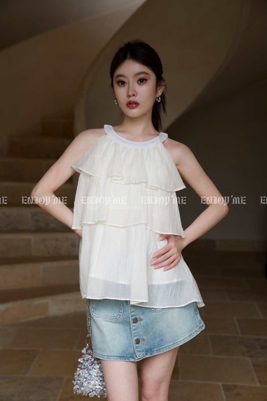 【门店同款】2023年夏季梅子熟时-蛋糕层层上衣 151744437