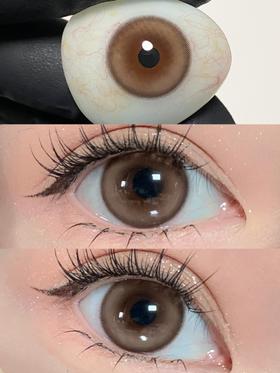 jellibo 甜心多多棕  14.2mm 年抛 非离子 有同款日抛