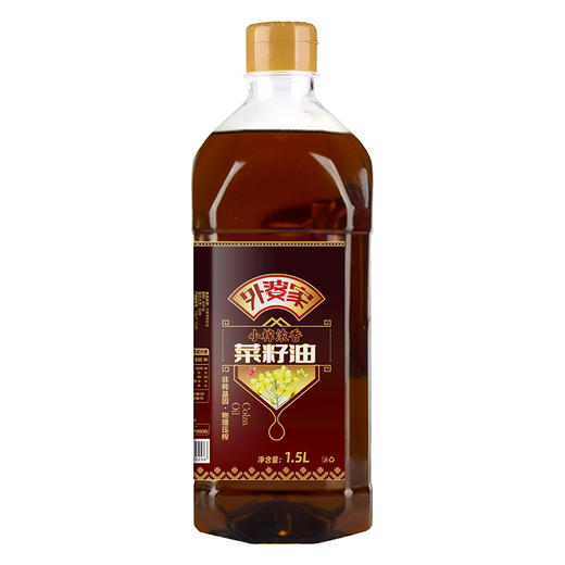 外婆家外婆香乡小榨浓香菜籽油1.5L非转基因食用油家用便携小瓶 商品图4