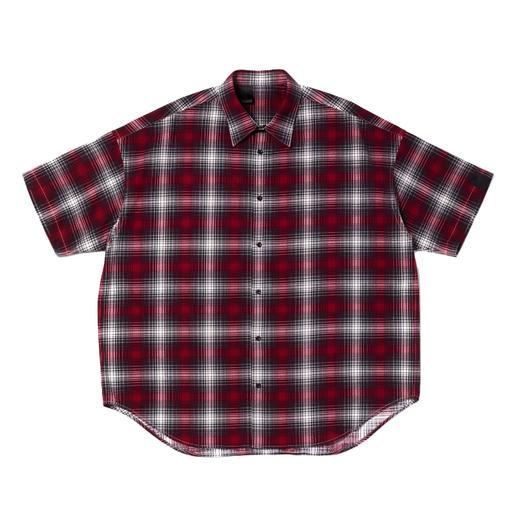 N.HOOLYWOOD HALF SLEEVE SHIRT 复古阴影格子廓形短袖衬衫 商品图4