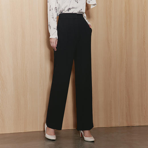 EITIE爱特爱新款高腰直筒显瘦裤子6805509 商品图1