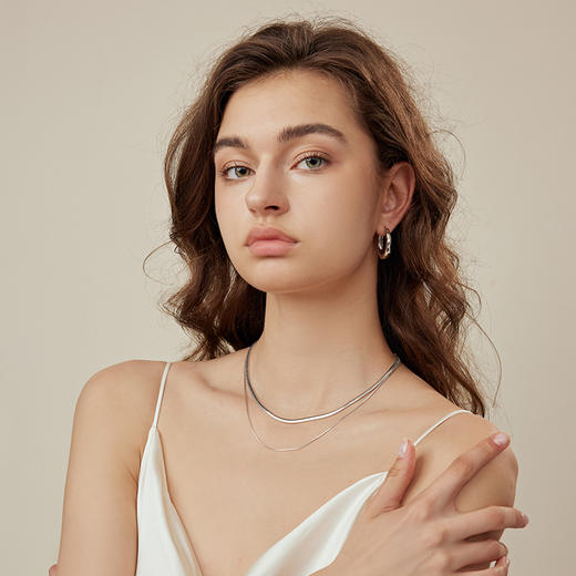 ARSIS ｜自由搭配系列 流光潺流耳圈 商品图3