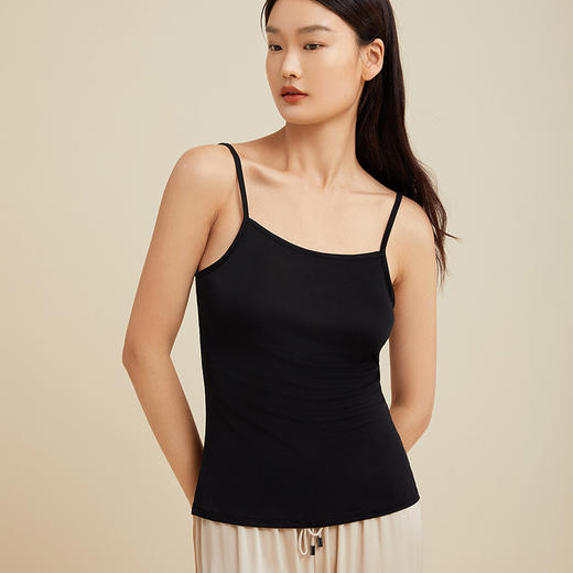 金三塔桑蚕丝基础吊带衫真丝女透气打底宽松短背心  8YZW2B527 商品图1