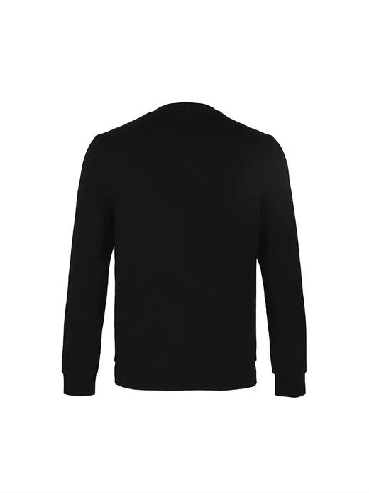 callisto黑色字母提花莫代尔棉圆领长袖T恤 FRTSL028C 商品图2