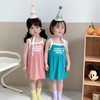 【捡漏价39元2件】2023夏季新款，使用冰丝面料，轻盈透气，让宝宝在炎炎夏日也能保持清爽舒适。韩版设计，时尚洋气，背心裙式样，展现宝宝俏皮可爱的一面。公主裙下摆宽松自然，适合宝宝活动和玩耍sh 商品缩略图0