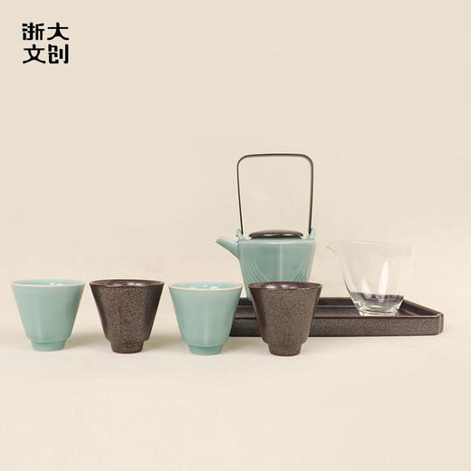 【浙大文创】浙江大学海纳江河青瓷套杯7件套 商品图0