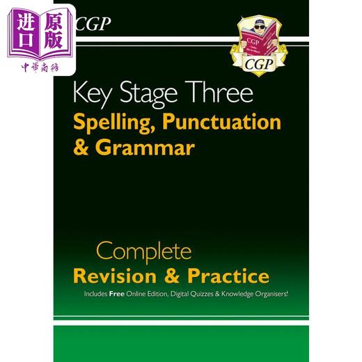 预售 【中商原版】New KS3 Spelling, Punctuation & Grammar Complete Revision & Practice KS3拼写标点符号和语法 复习与练习册 商品图0