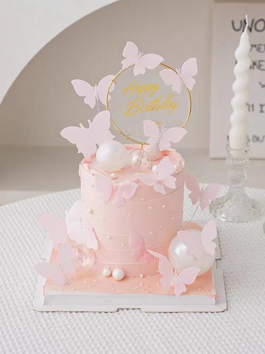 【6寸加高蝴蝶梦】叮当CAKE爆款生日蛋糕-鲜果奶油蛋糕 商品图0