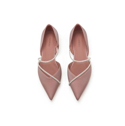 westory低跟尖头搭扣瑜伽鞋单鞋空鞋女W23CE73061 商品图3