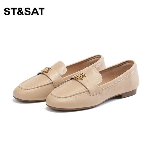 星期六简约风气质一脚蹬羊皮女鞋SS33111104 商品图6