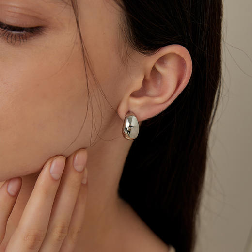 （ADL117J ）ARSIS｜自由搭配系列 潺流豆豆耳钉 商品图5