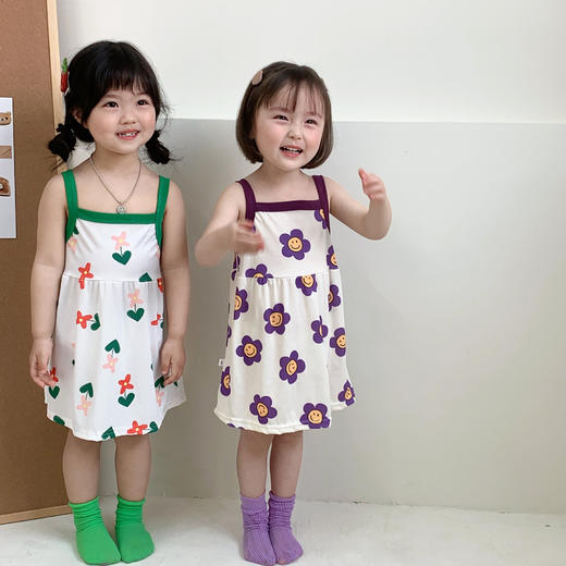 【捡漏价39元2件】2023夏季新款，使用冰丝面料，轻盈透气，让宝宝在炎炎夏日也能保持清爽舒适。韩版设计，时尚洋气，背心裙式样，展现宝宝俏皮可爱的一面。公主裙下摆宽松自然，适合宝宝活动和玩耍sh 商品图8