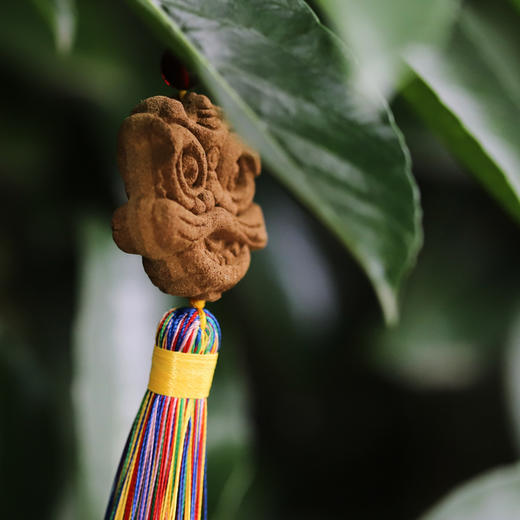 手作醒狮香牌 | 十种植物配方。随身携带小挂件香囊可放苍术艾叶石菖蒲白豆蔻广藿香丁香佩兰甘草香薷薄荷 商品图0