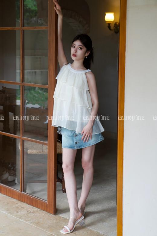 【门店同款】2023年夏季梅子熟时-蛋糕层层上衣 151744437 商品图1